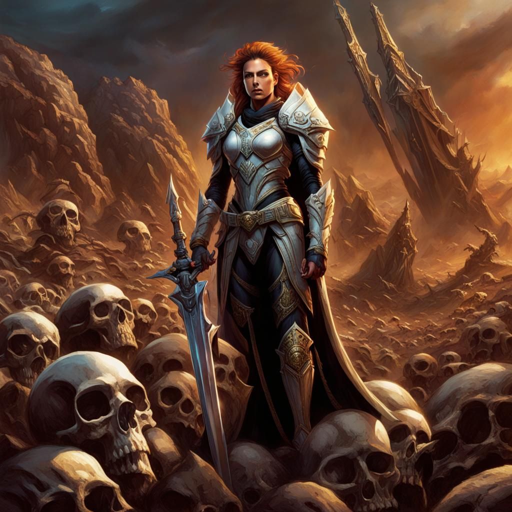Sarah Kerrigan, Queen of Blades, on Skull Mountain