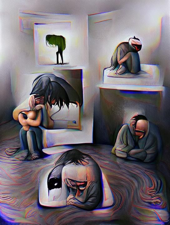 AI Generated Image of Depression