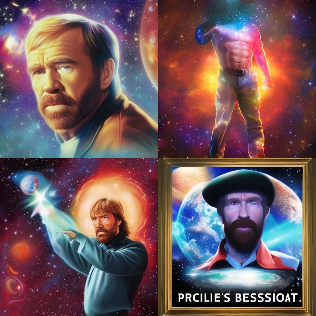 Chuck Norris Elected President: Cosmic Illustration