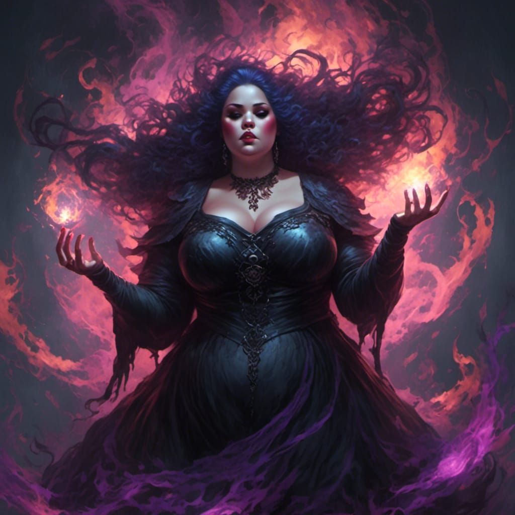 Ethereal Dark Mana Elemental in Translucent Form