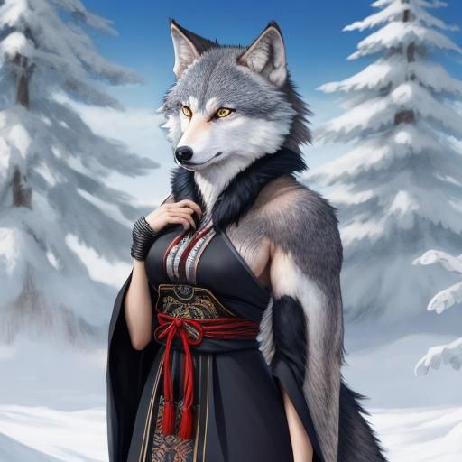Ōkamimimi wolf woman