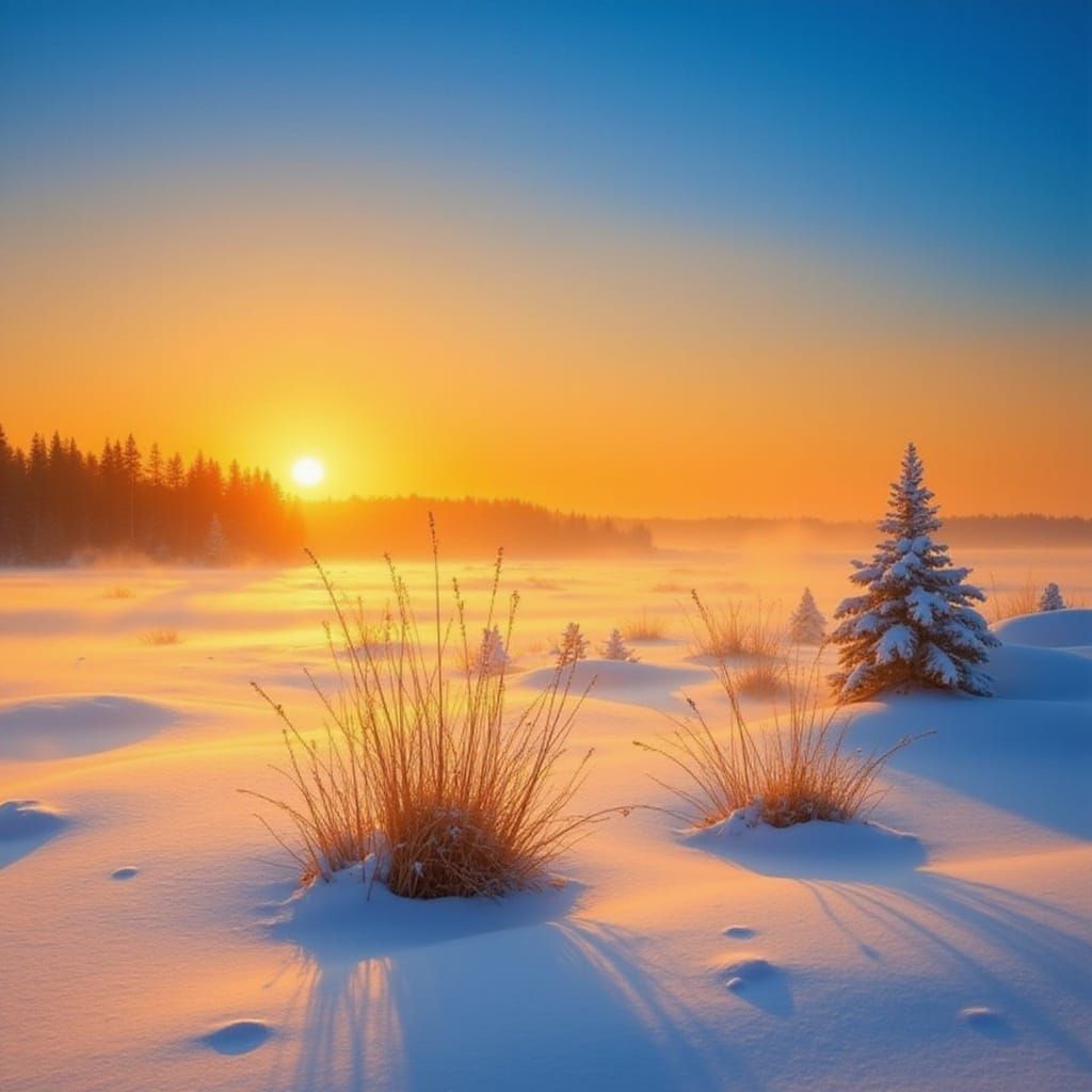 Winter sunrise