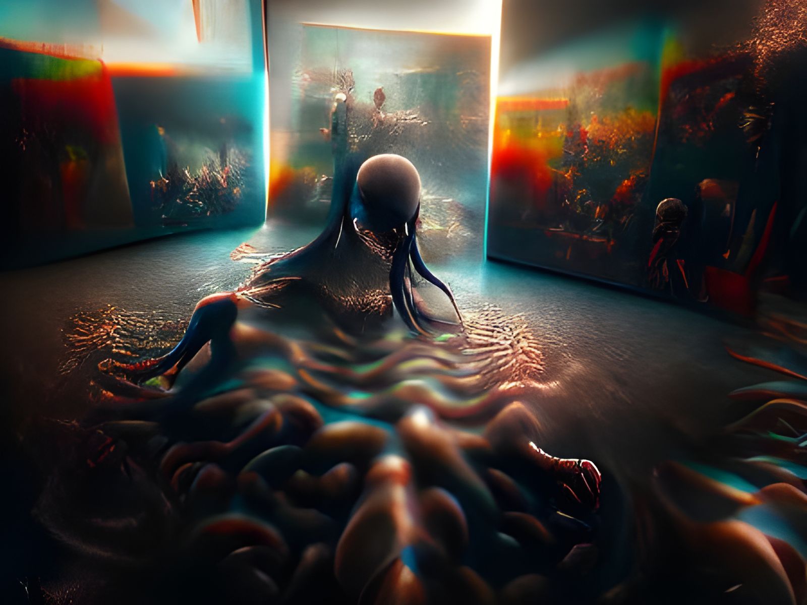 Abyss of Consciousness: Lovecraftian Horror Concept Art