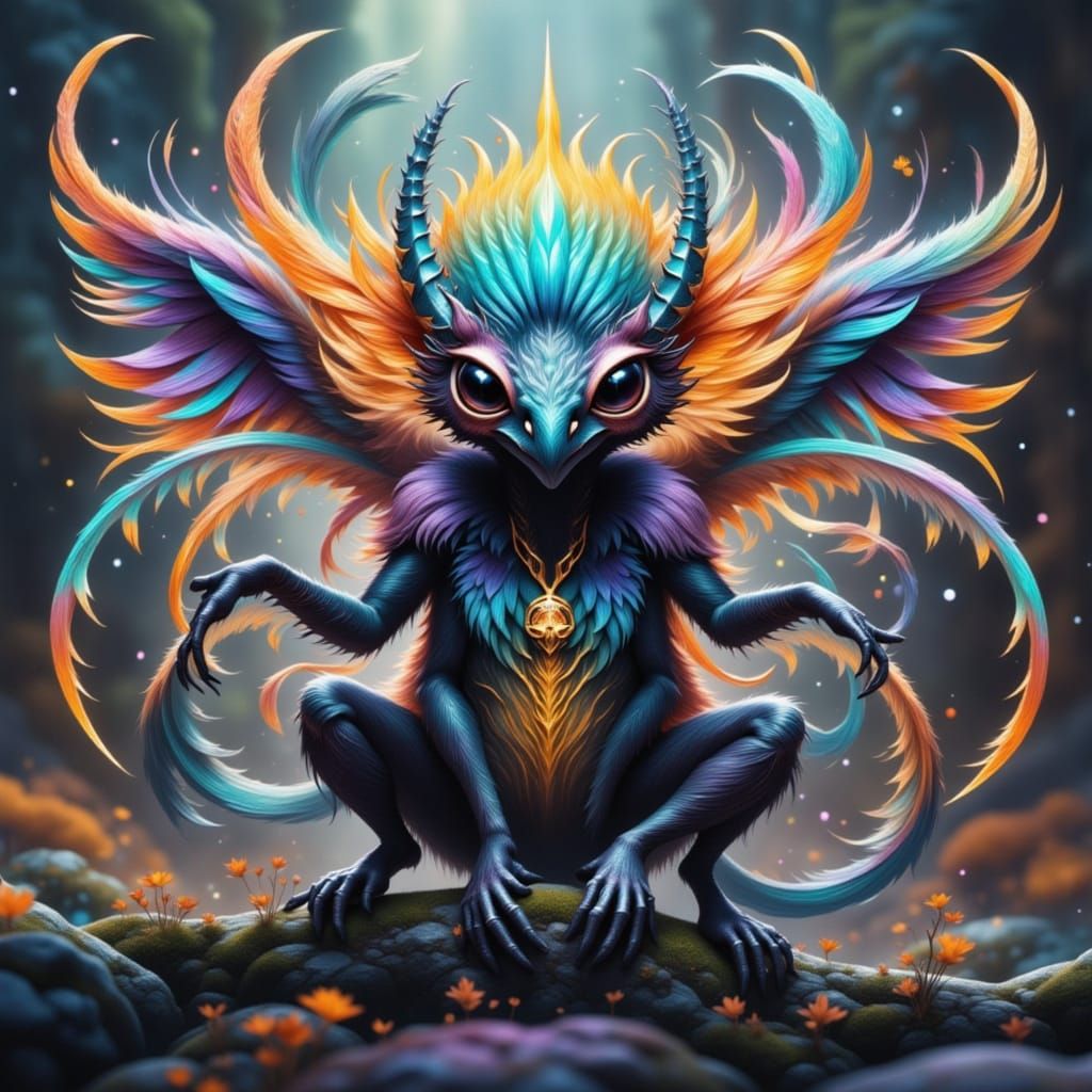 Extinct Tickling Tywe with Dichroic Colors