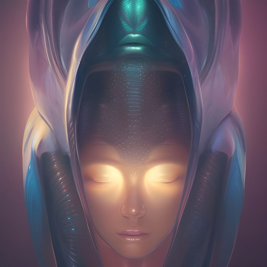 Detailed Alien Cocoon Portrait in Unreal Engine 5