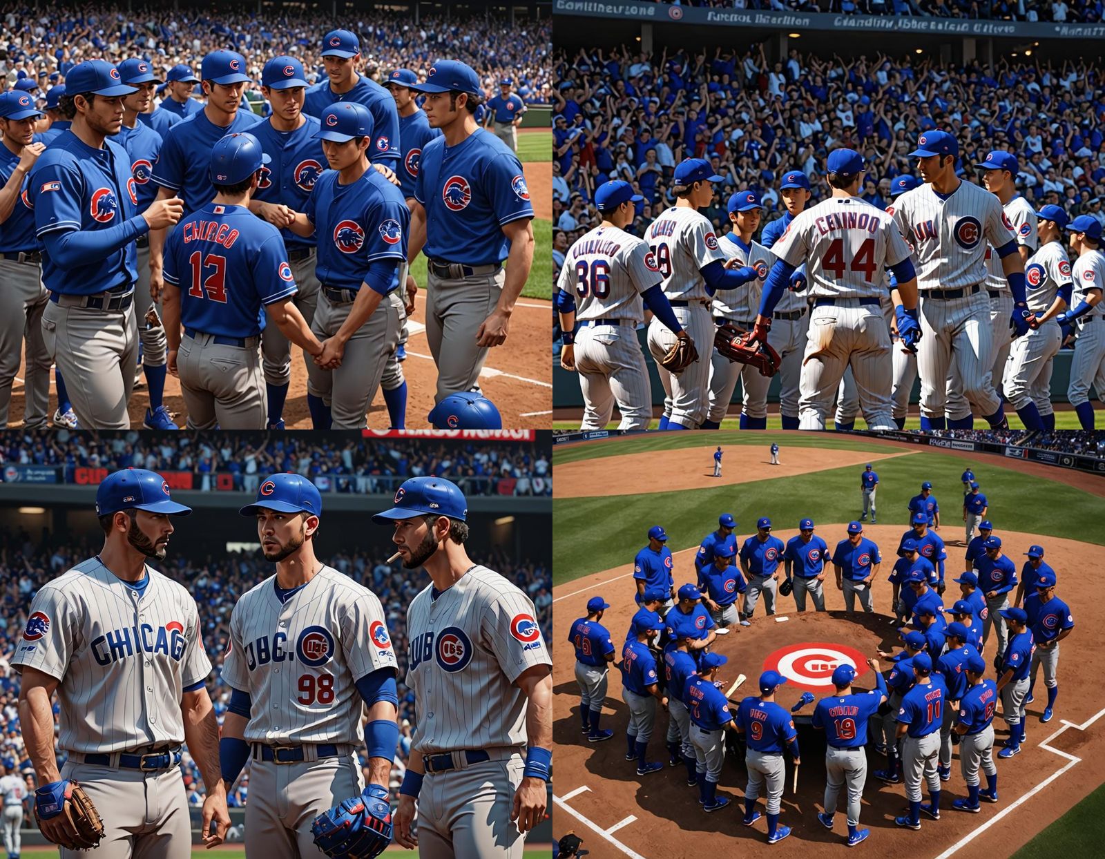 Chicago cubs By artist "anime", 3d anime art, inspired by WL...