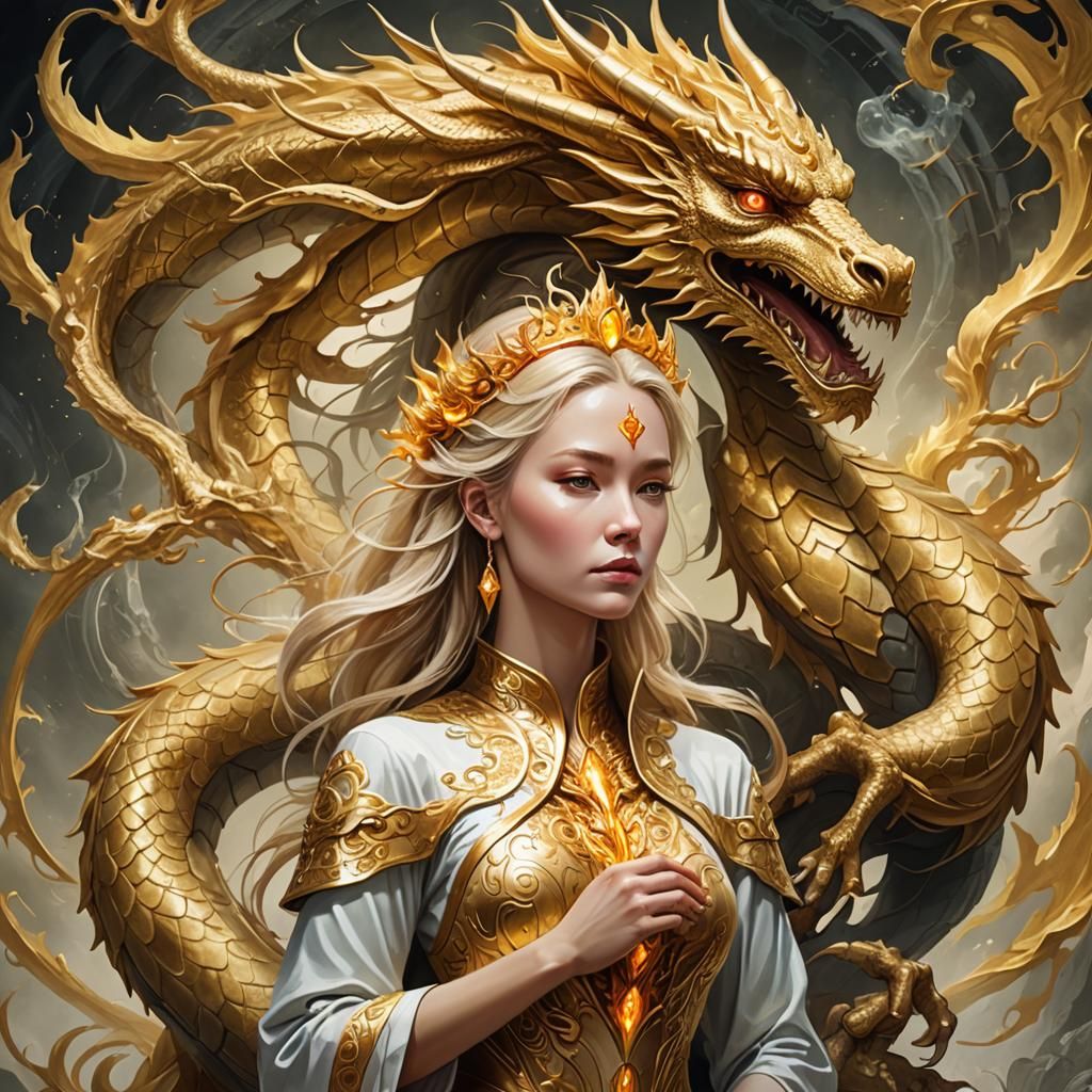 Golden Dragon Metamorphosis: A Spirit Rebirth