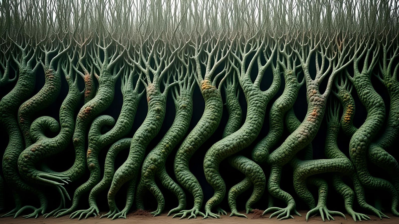 Fingerpunk Maquis: Surreal Finger Hand-Shrubs