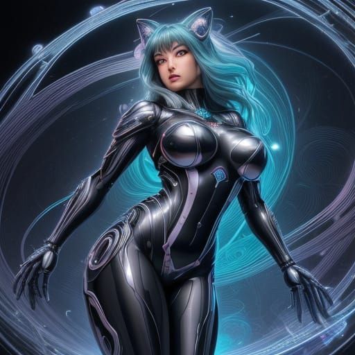 Little Red Riding Hood: Art Nouveau Ghibli Gynoid