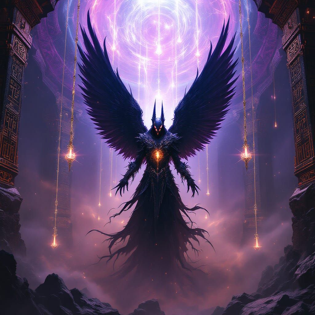 Corrupted Bird Pharaoh Imprisoned in Cosmic Void