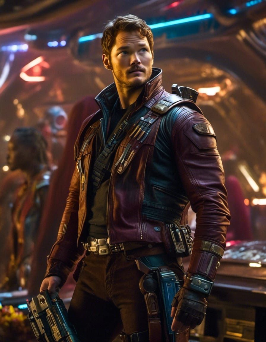 Chris Pratt as Star-Lord Portrait in 8K HDR