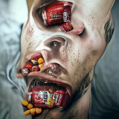 AI Generated Image About Addiction
