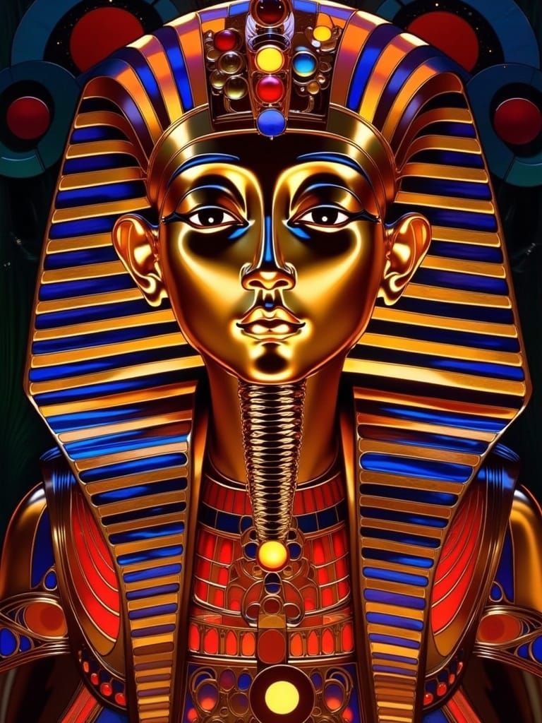 Art Deco King Tut Pachinko Game