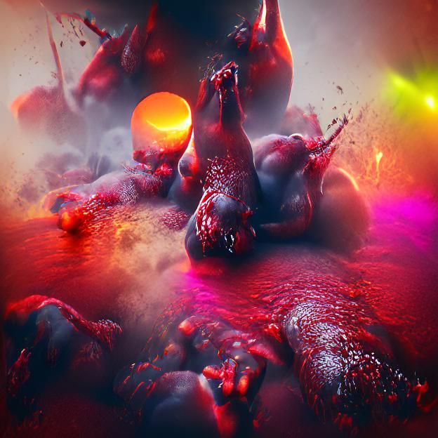 Red Cross on Black Background: Ominous Minimalism