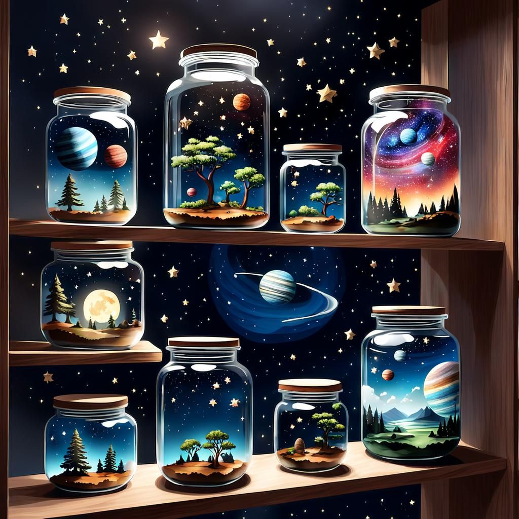 Cosmic Landscapes: Planets and Stars in Jars