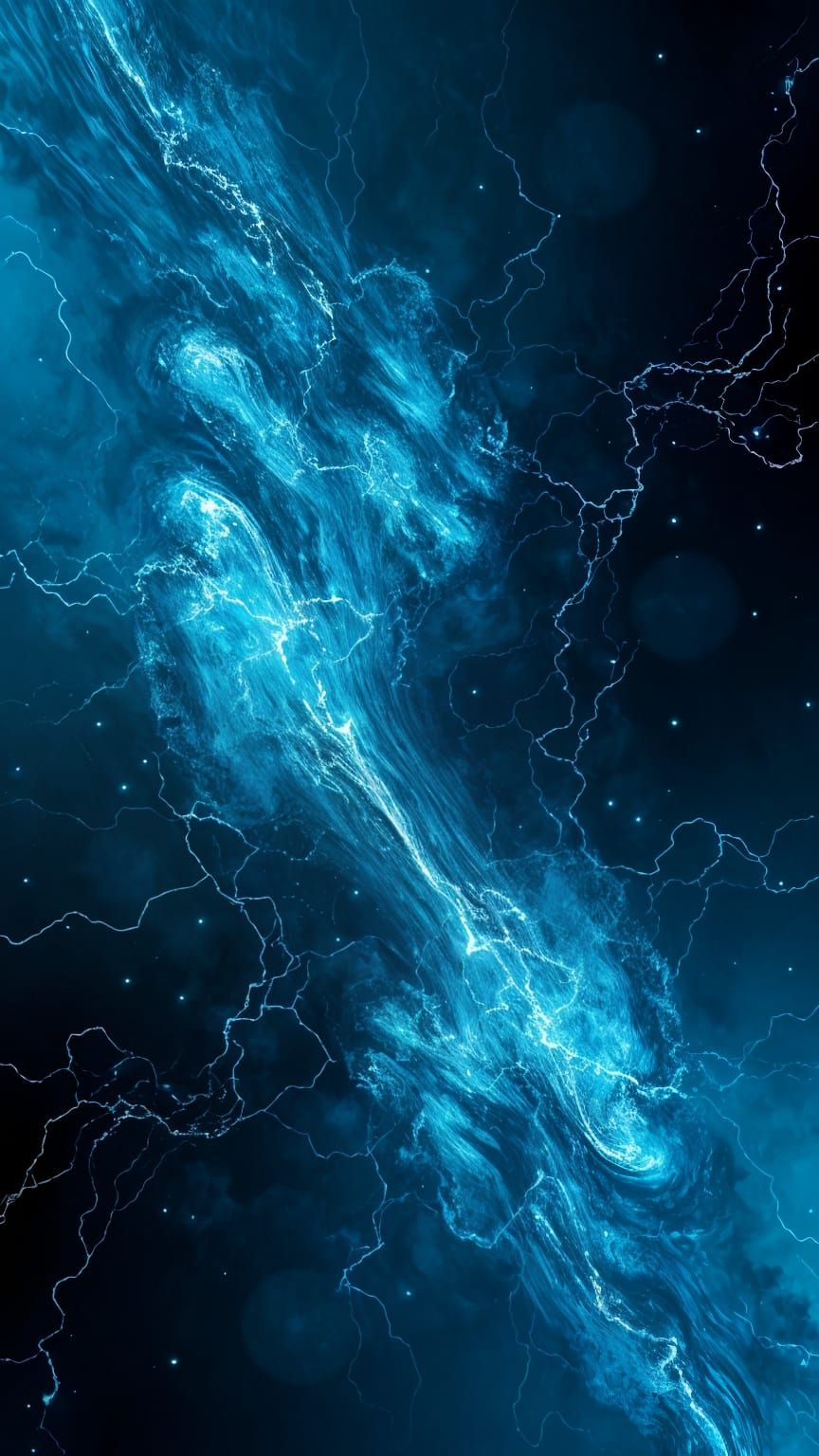 Cyberpunk Poster Art Depicting Mysterious Uncertainty