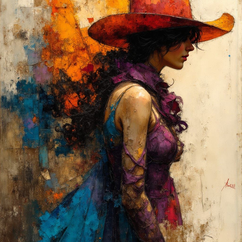 Breathtaking Silhouette with Realistic Earth Tone Background