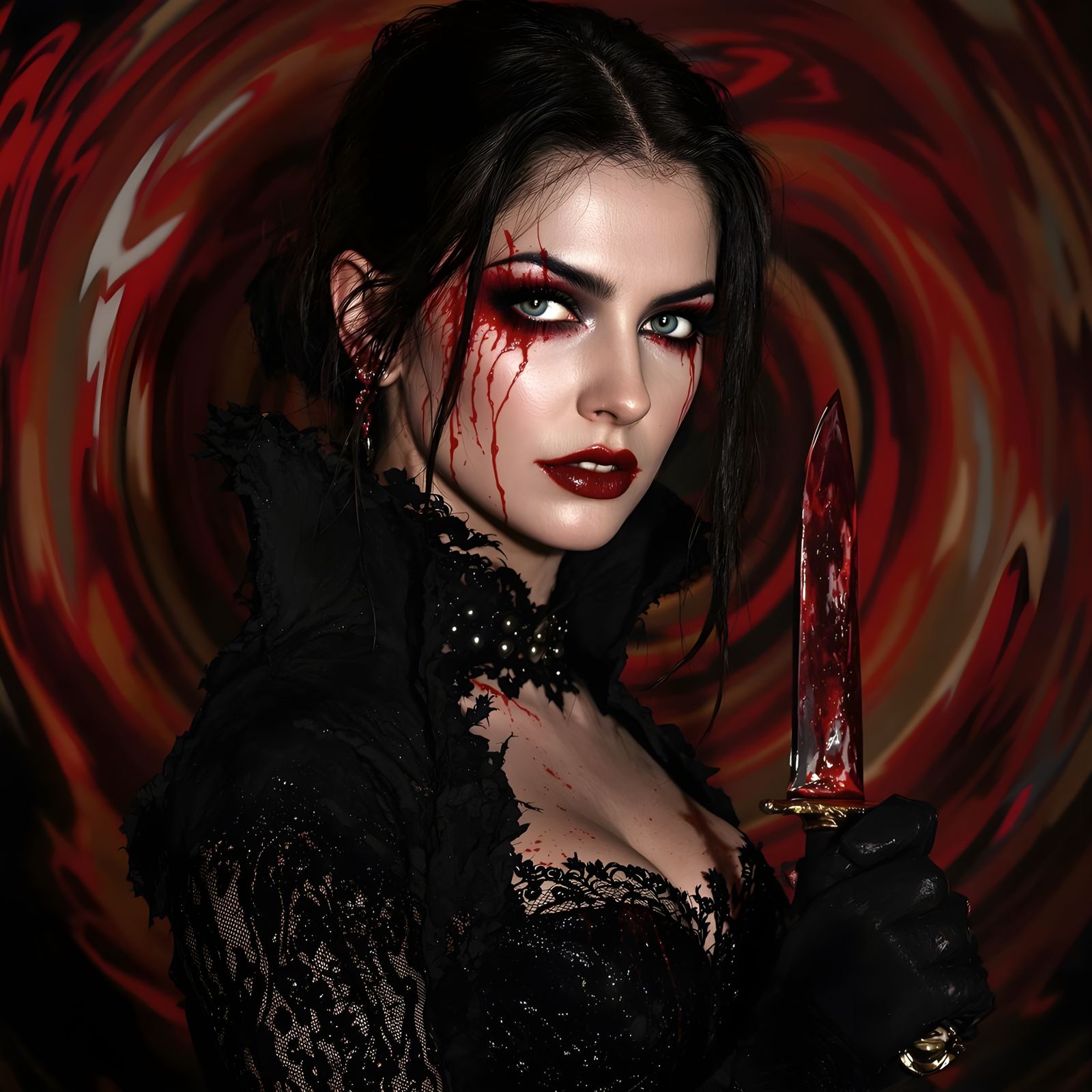 Vampire Goddess in Midnight Splendor