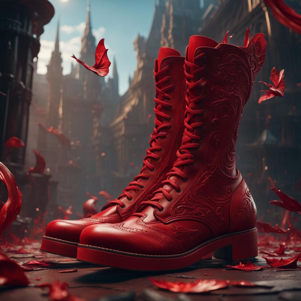 Red Shoes: International Day Against Violence, Matte Paintin...