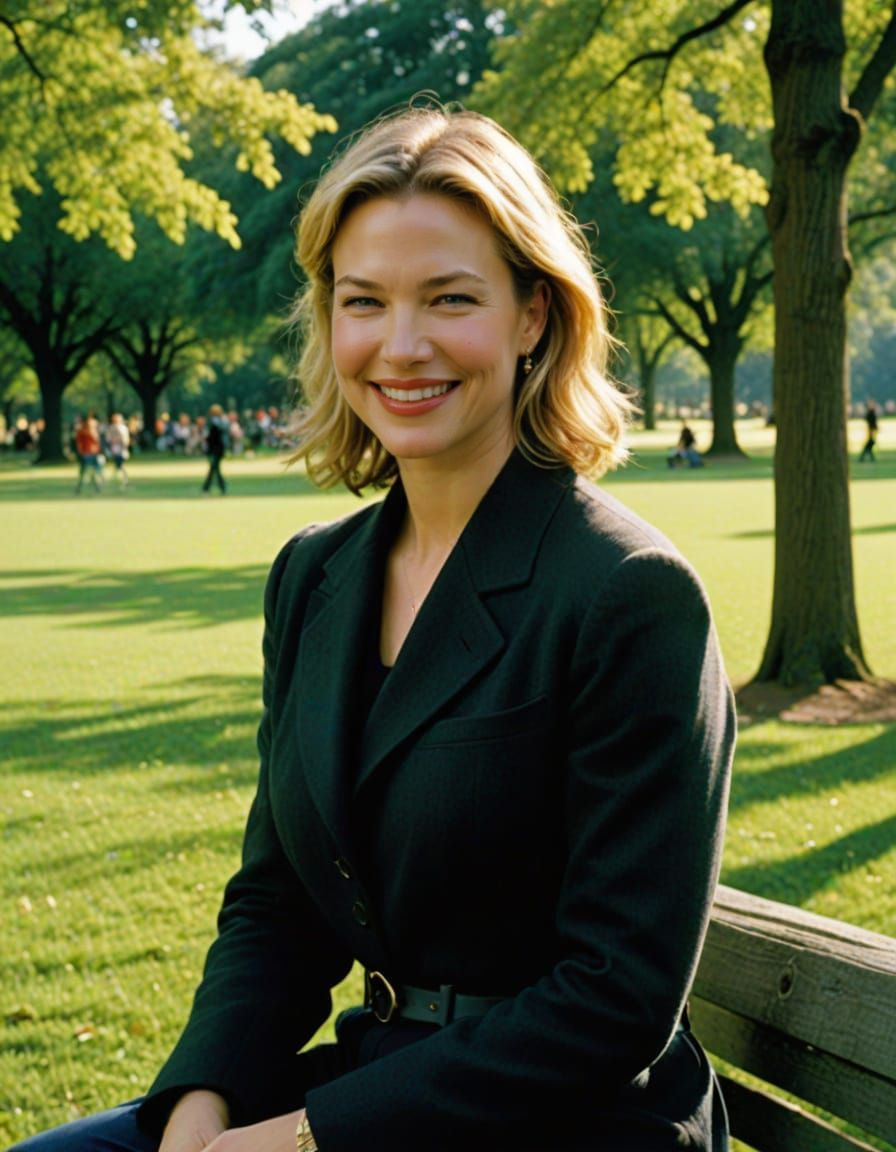 Renee Zellweger in a Joyful Moment, 2000