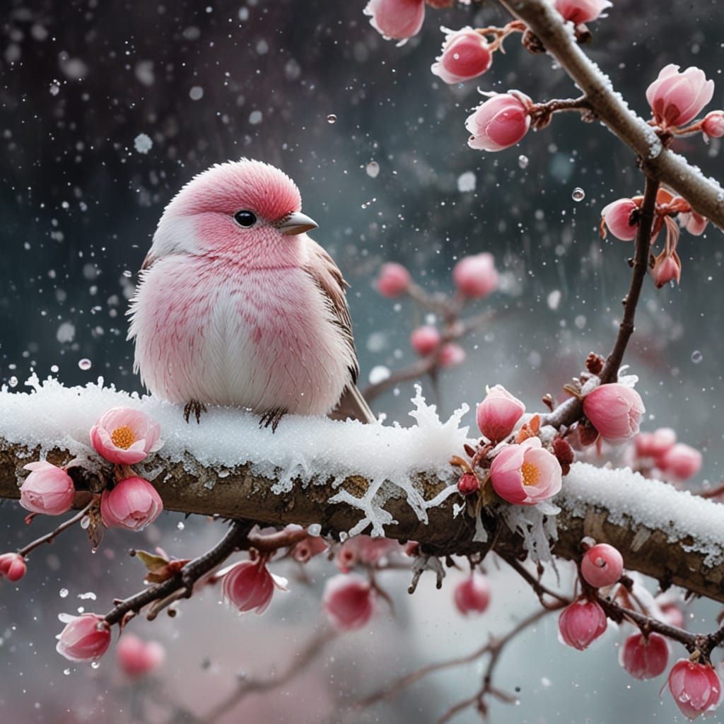 Pink bird