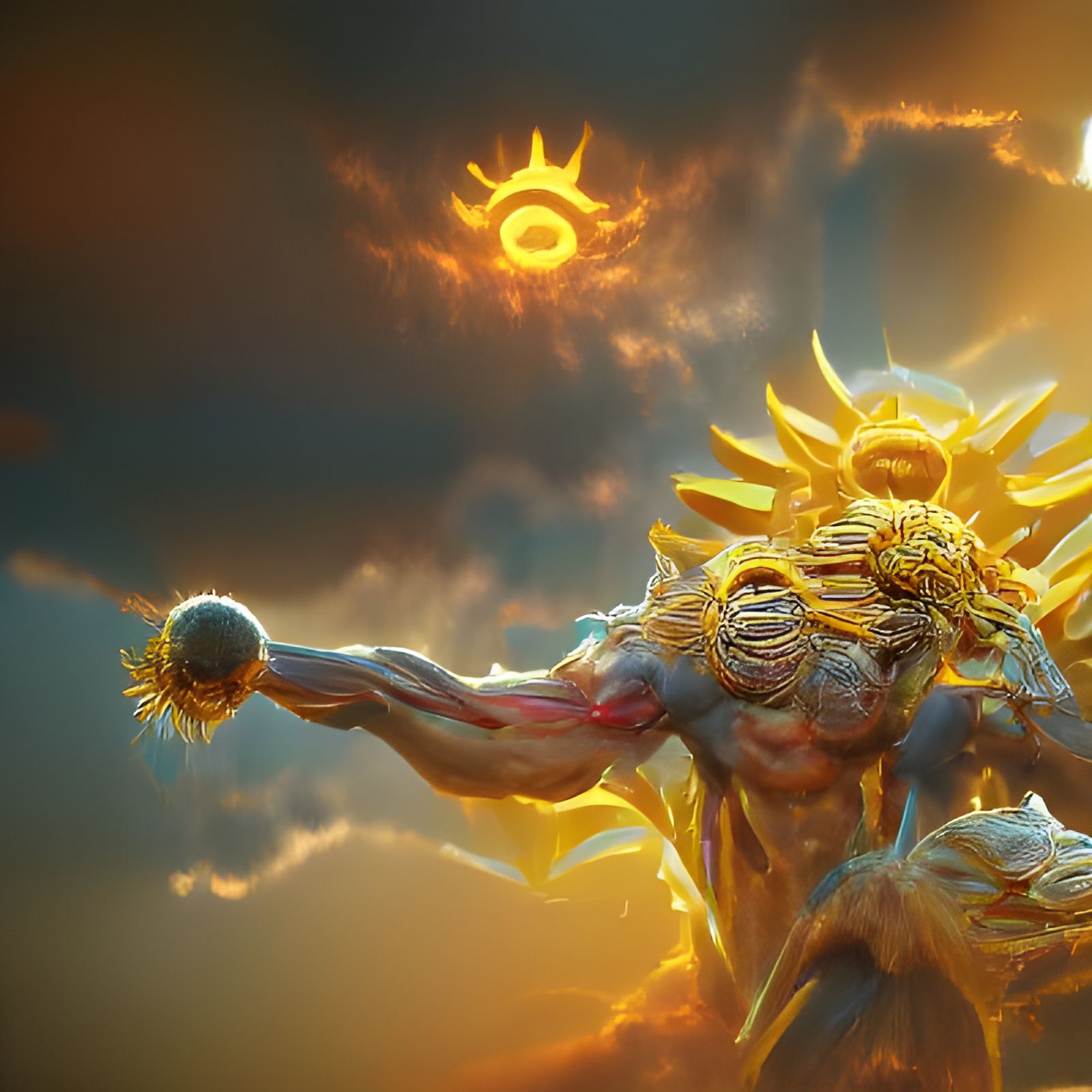 God of the Sun: Hyperdetailed Concept Art