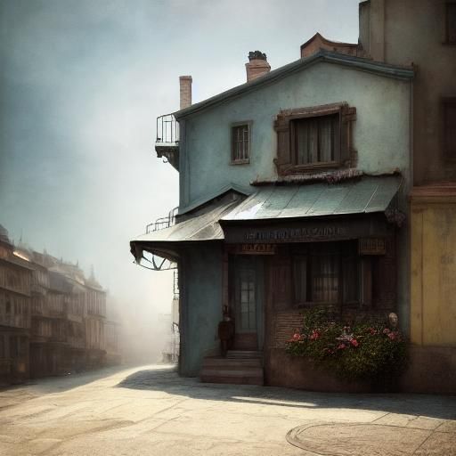 Abstract Silver Cycles: Detailed Matte Painting