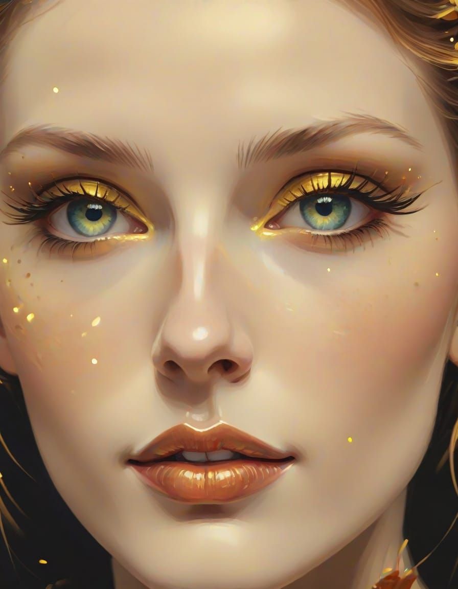 Glowing Flowers in Van Gogh Inspired Digital Art