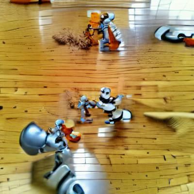 Clone Troopers vs Battle Droids: A Gritty War Scene