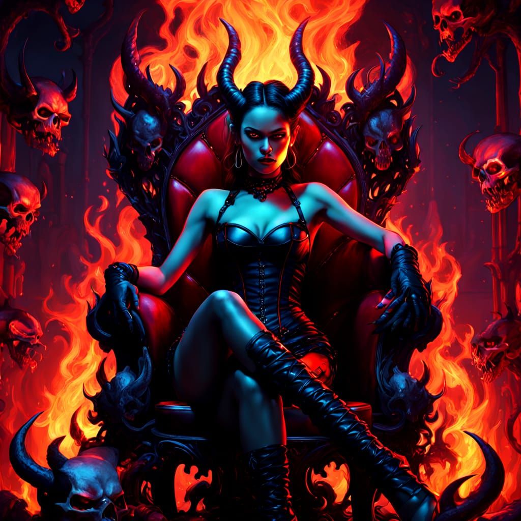 Vibrant Succubi in Dark Fantasy Realism