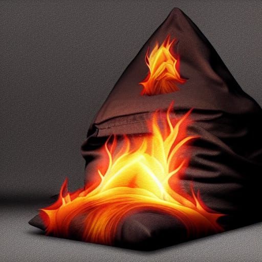Majestic Flaming Bag of Excrement: Detailed and Realistic