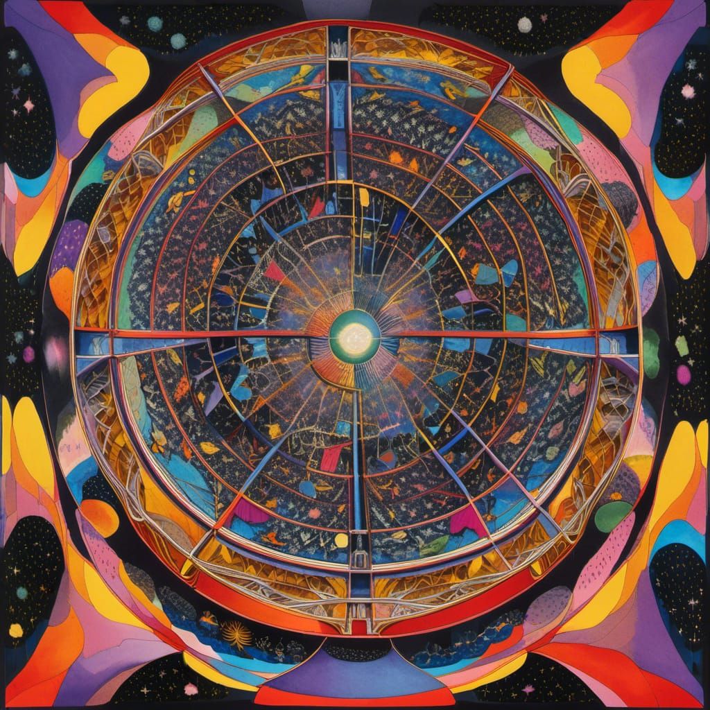 Vibrant Cavernous Portal to Alternate Realms