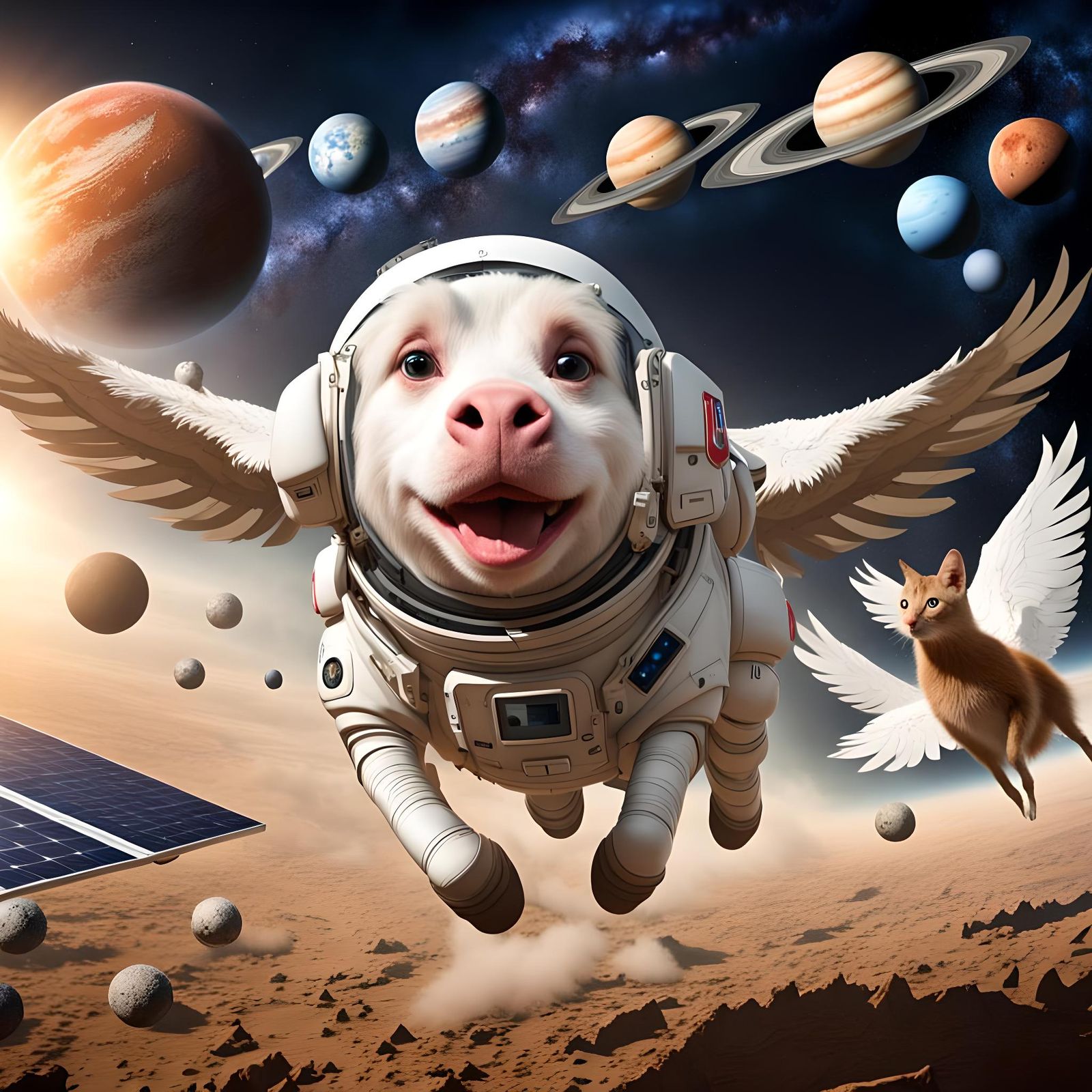 Farm Animals Orbiting in a Strange Solar System