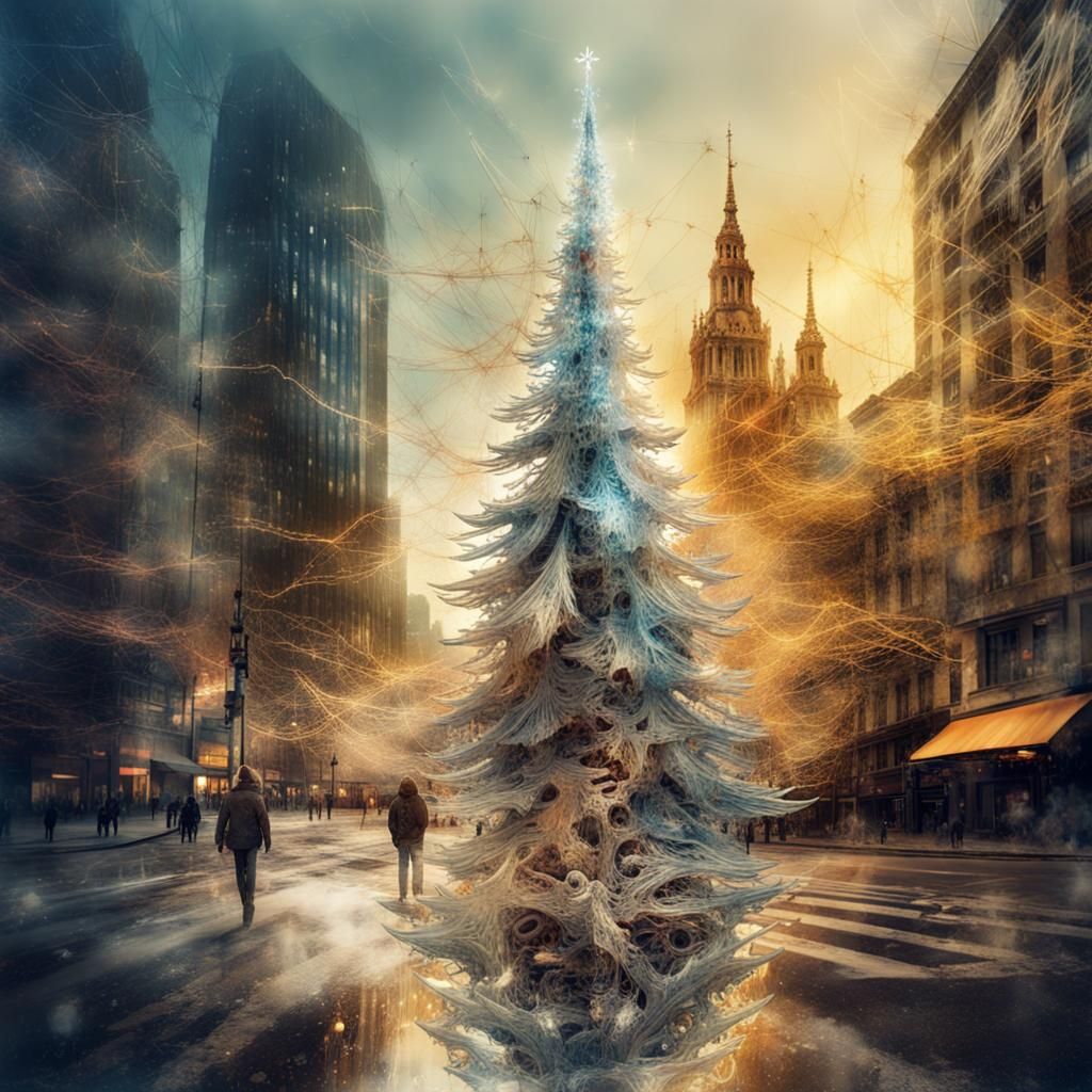 Glasspunk Christmas Trees and Gothic City