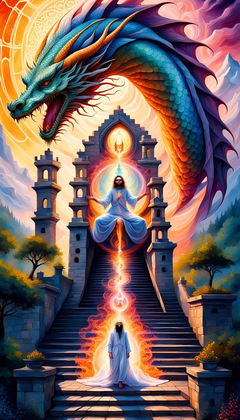 Divine Dragon Descends: Sacred Geometry and Nature