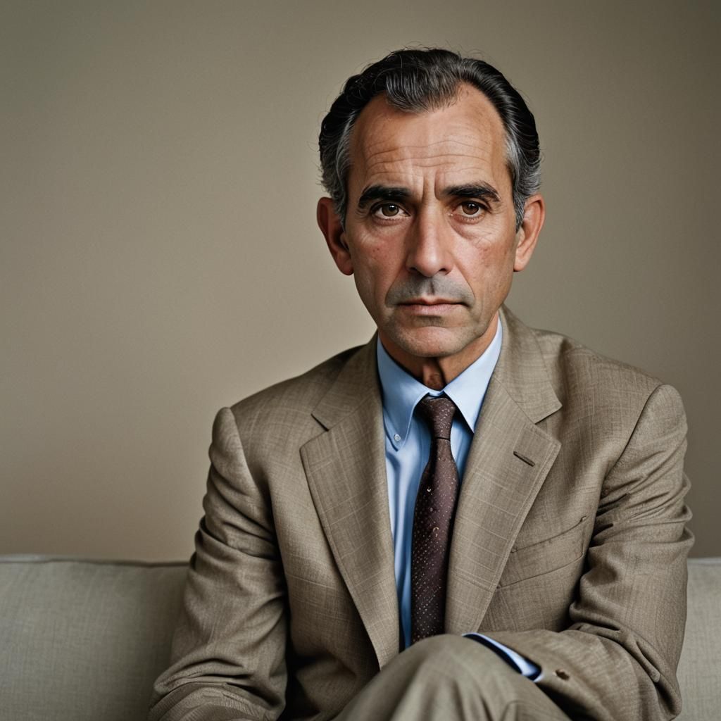 Professional Portrait of Person on Sofa