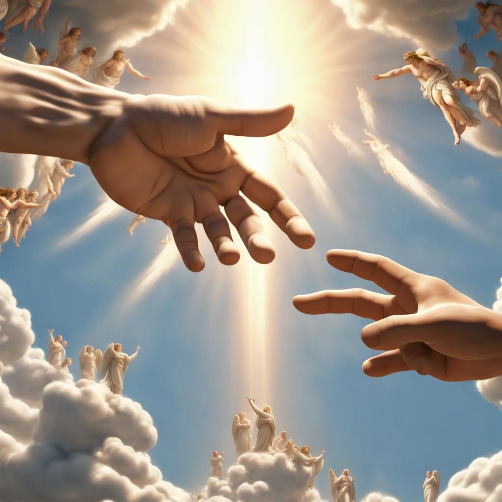 Michelangelo's Hand of God: 3D Cinematic Rendering