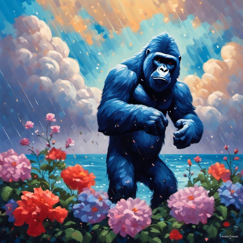 Storm Clouds in Impasto Style