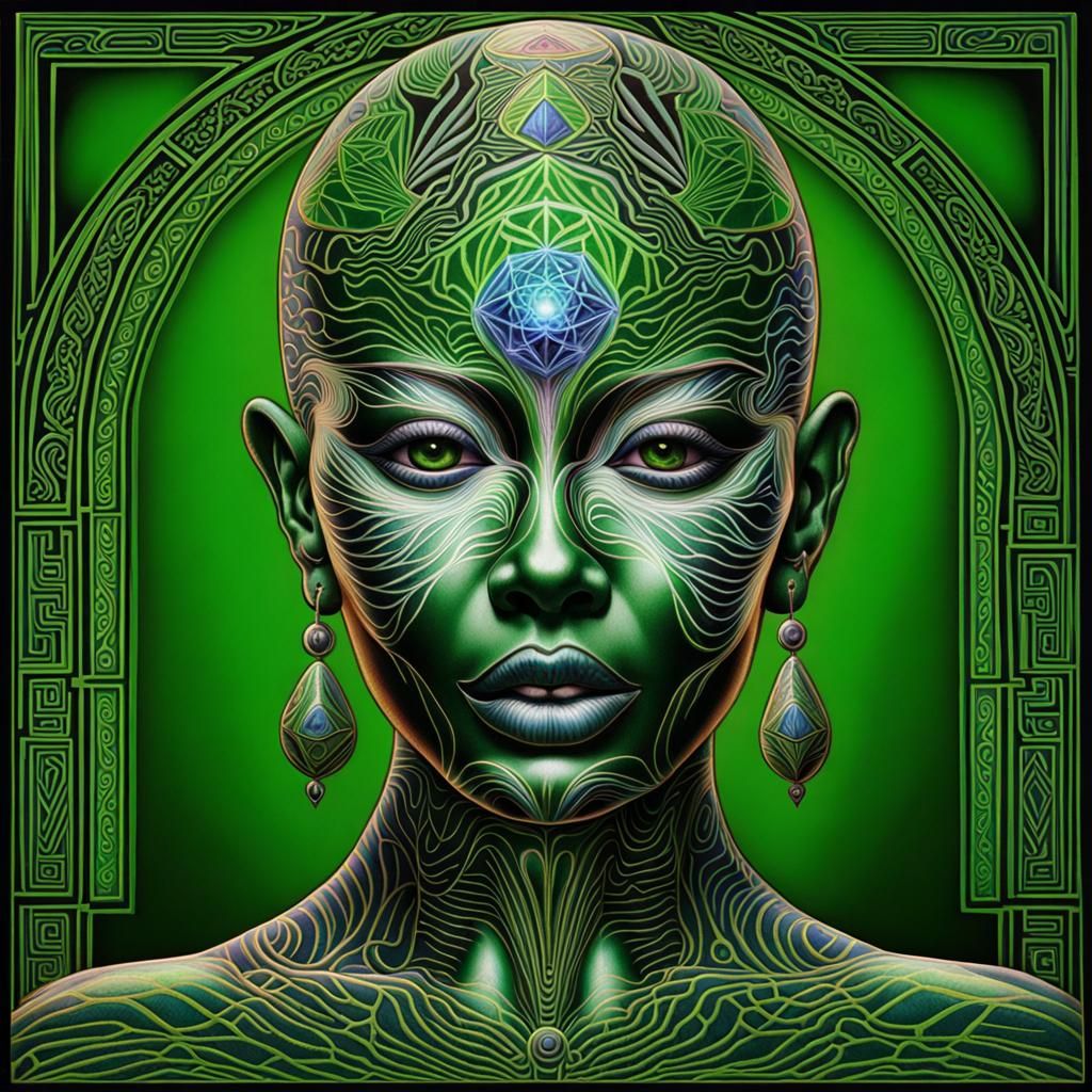 Holographic Iridescent Solitude in Prismatic Colors