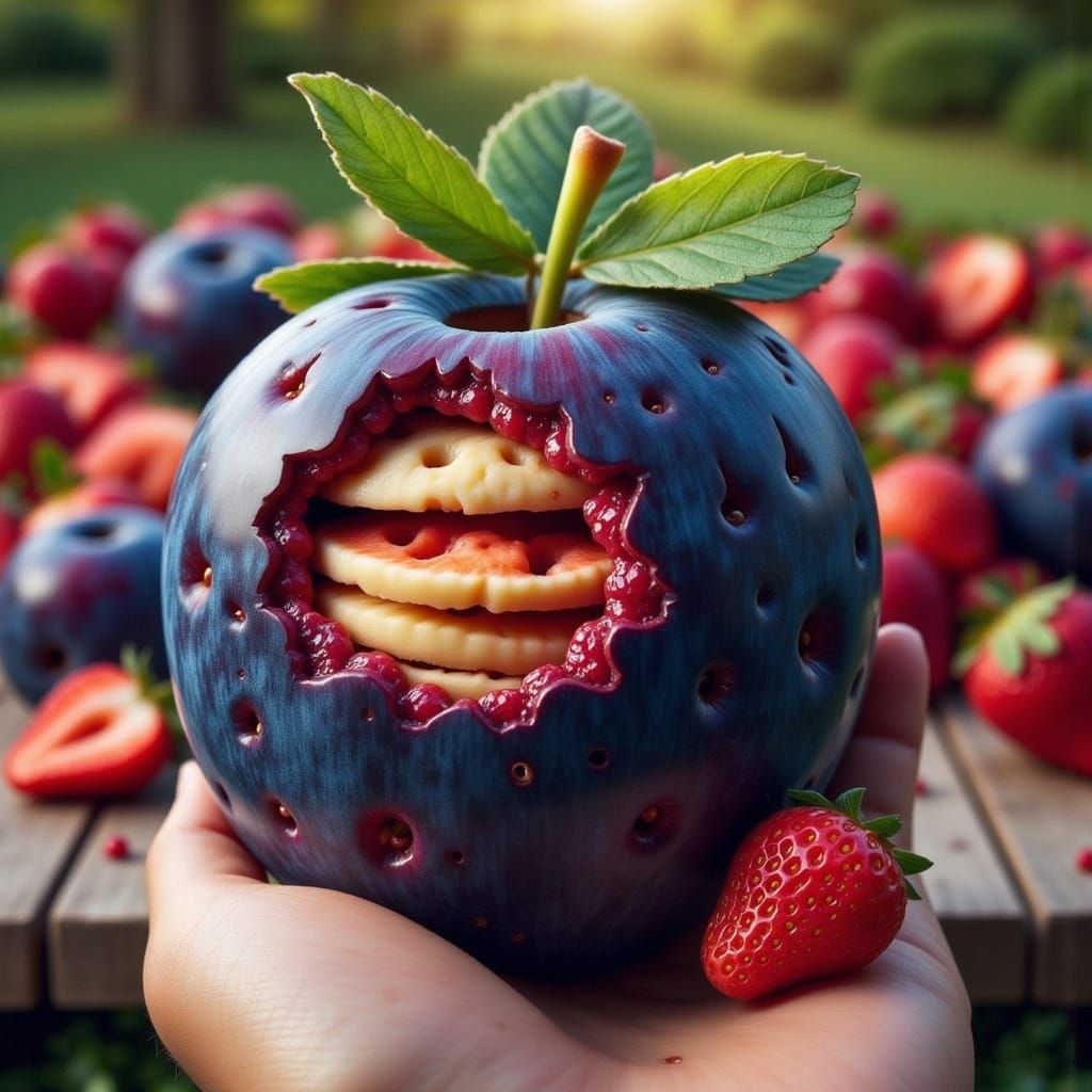 Blueberry Pop-Tart Still Life in Hyper-Realism