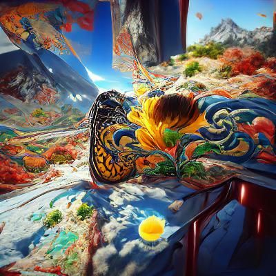 Sunshine Superman: A Romantic Landscape Painting