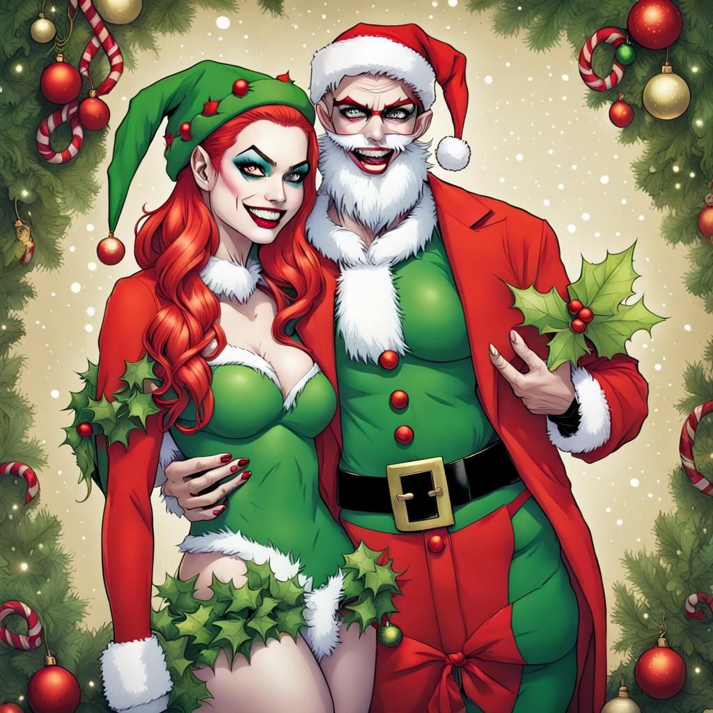 Harley Quinn and Poison Ivy Christmas