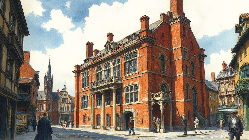 Epic Adventurers Guild in Vibrant Watercolor Style