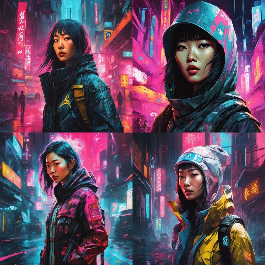 Cyberpunk Alien Sloth in Vibrant Neon Light