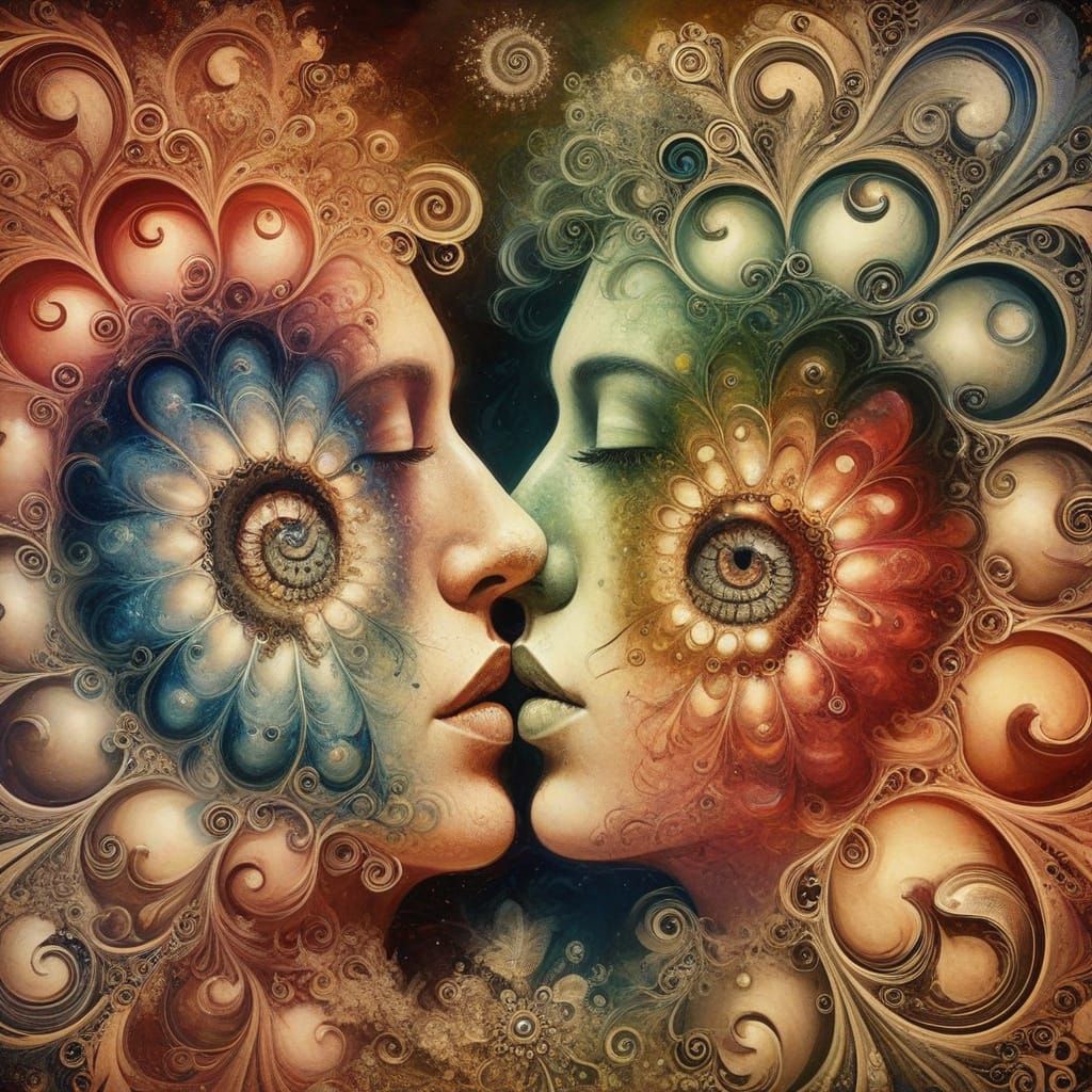 Fractales de un beso.