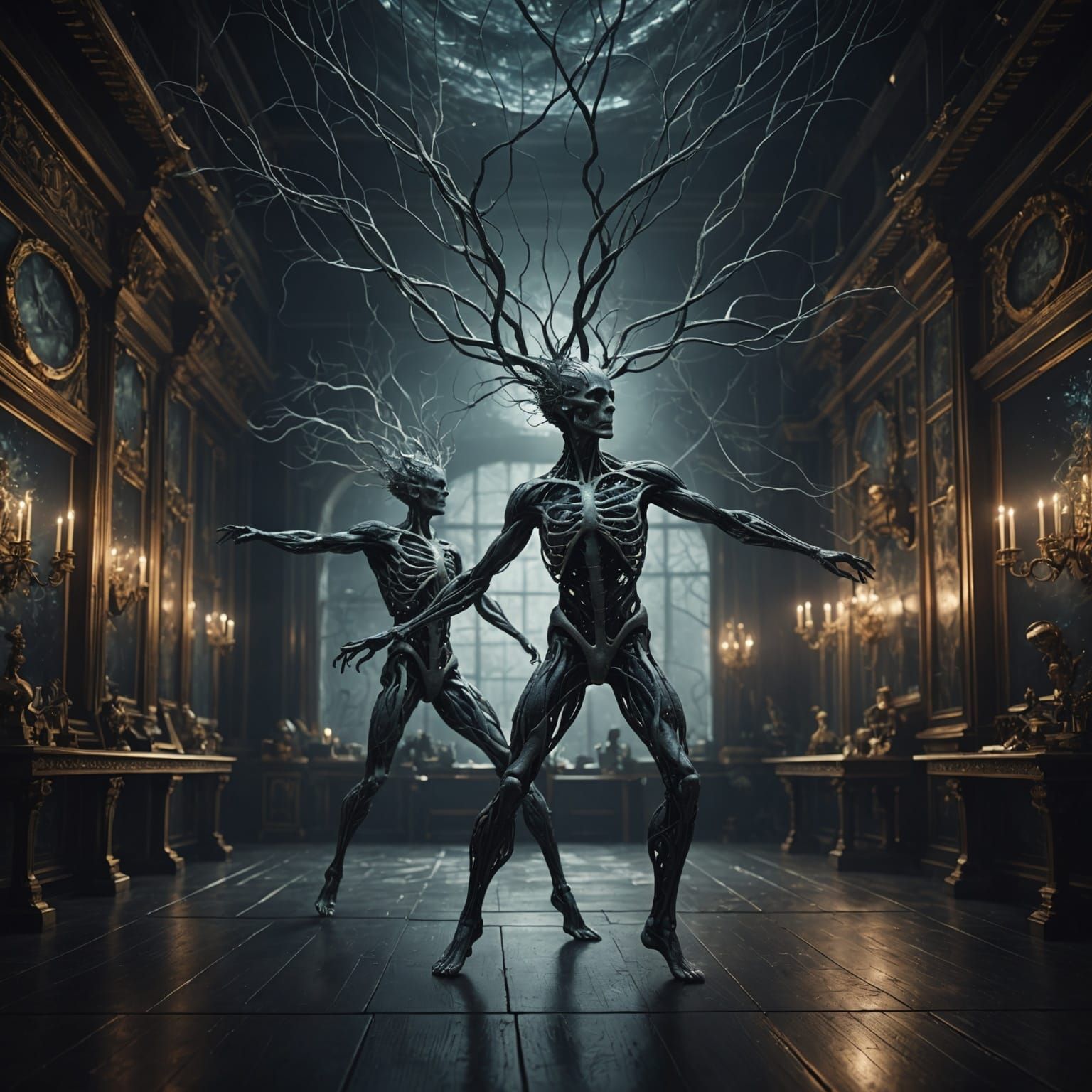 Dancing Neurons in Epic Digital Painting