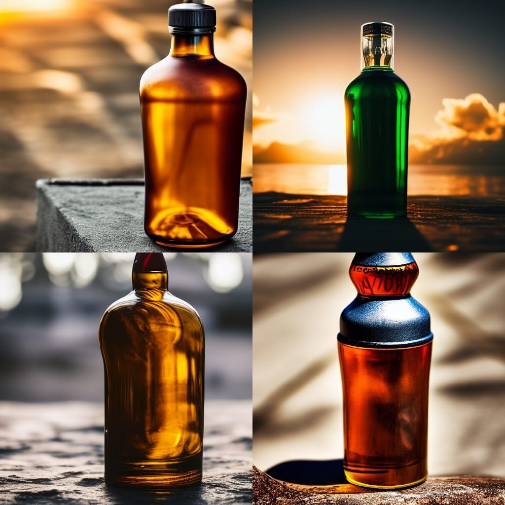 Professional Rum Bottle Photography with Bokeh