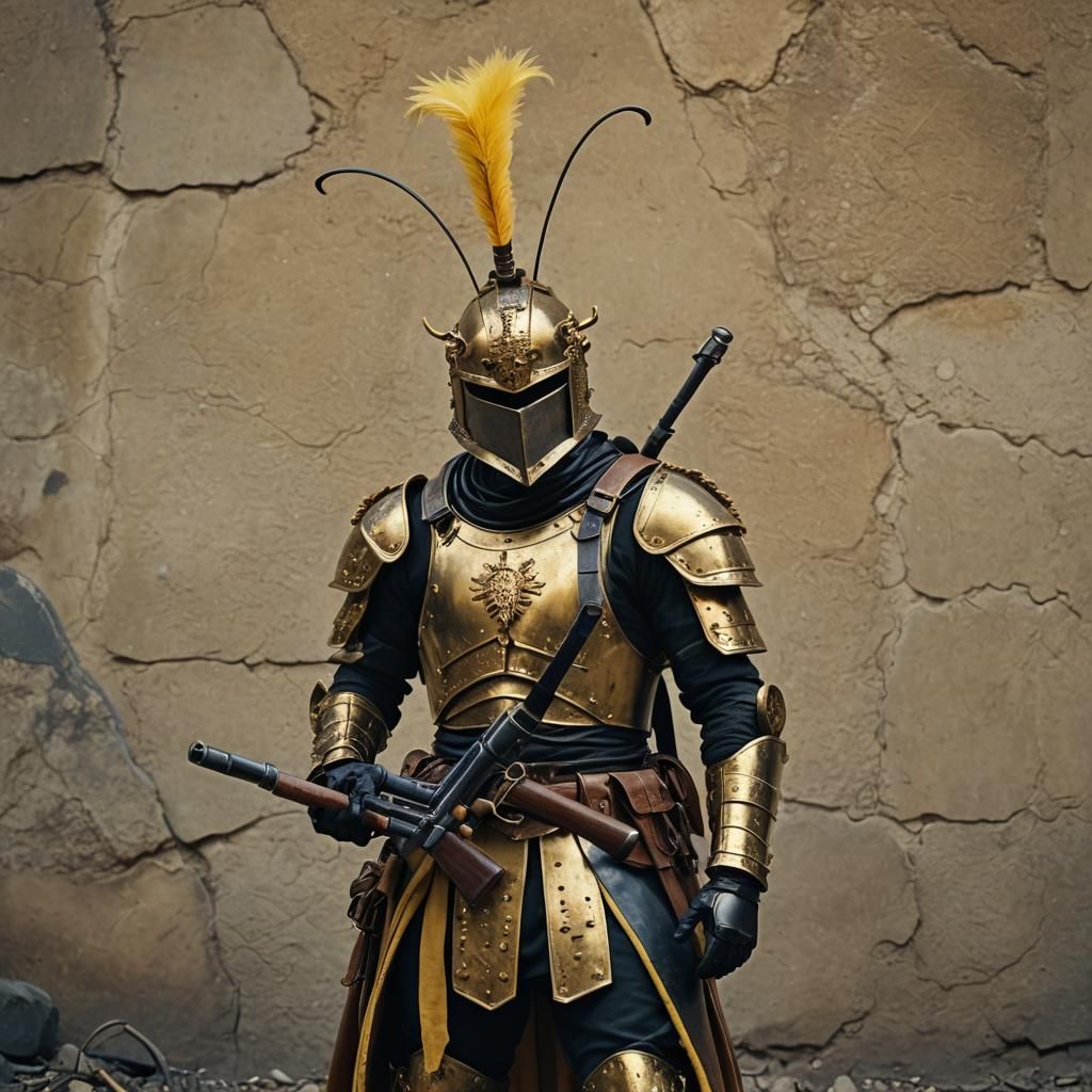 Armored Ant Warrior with Rifle in Cinematic Still