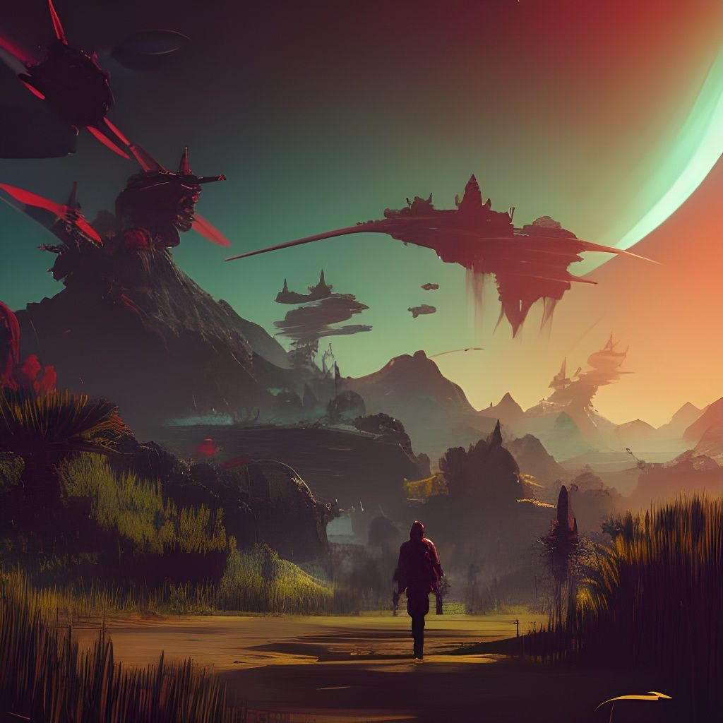 Detailed Cinematic Space Scape Photography in 4K