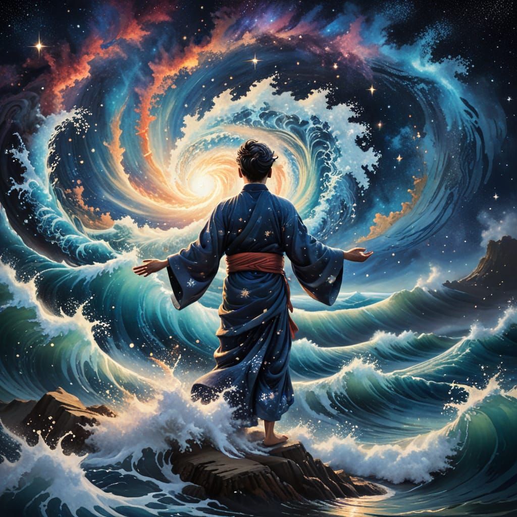 God Creates The Firmament Cosmic Ocean